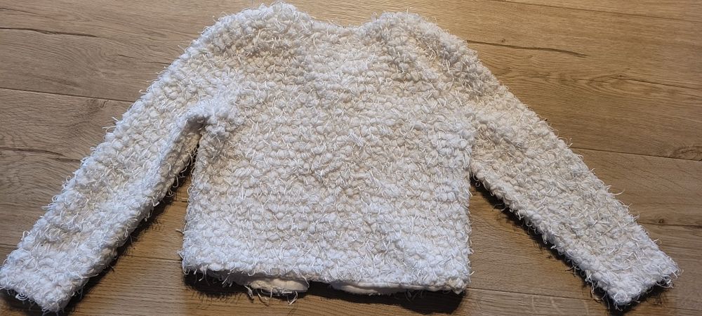 Bolerko białe na 128 cm