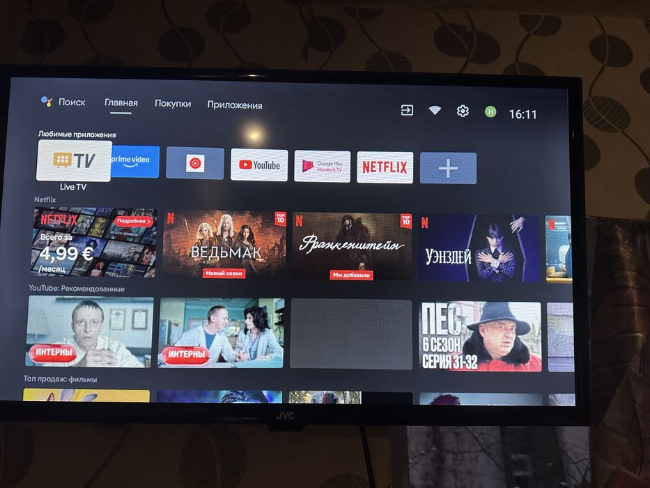 Телевізор JVC діагональ 32