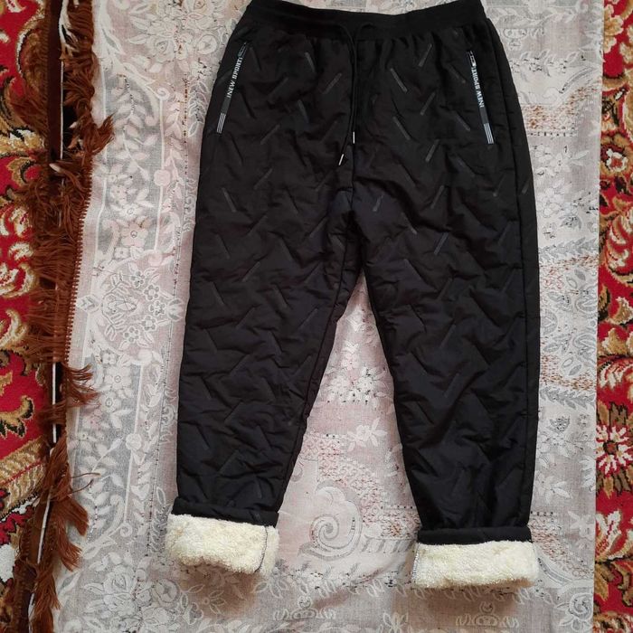 Теплі штани-плащівка на хутрі ( унісекс)