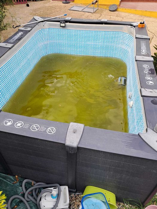 Piscina Desmontavel Intex Graphite Gray Panel