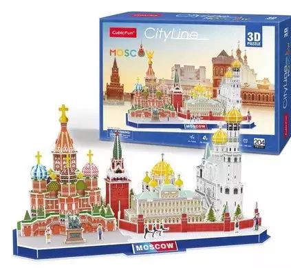 Puzzle 3D 204 elementy. City Line. Moskwa. Nowy Produkt