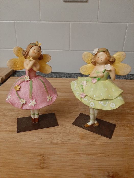 Conjunto de bailarinas em cerâmica