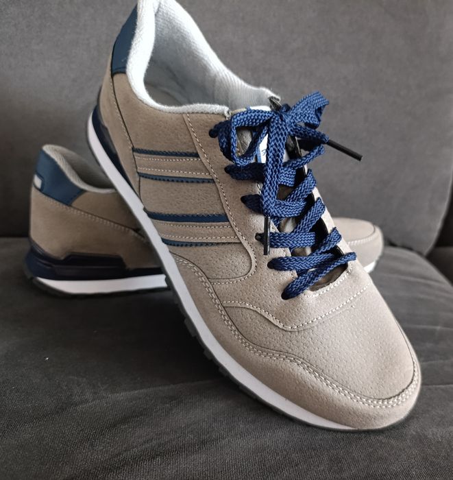 Szare buty sportowe, rozmiar 44 (wkładka 28,5 cm)
