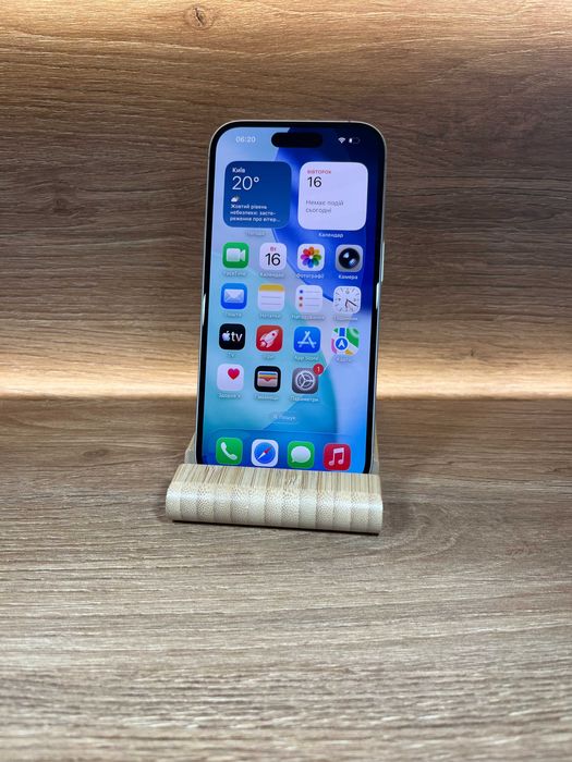 iPhone 16 128 White !! АКБ: 96% !! №: 0132 !! СТАН ГАРНИЙ !!! З США !! Айфон купити оригінал !!