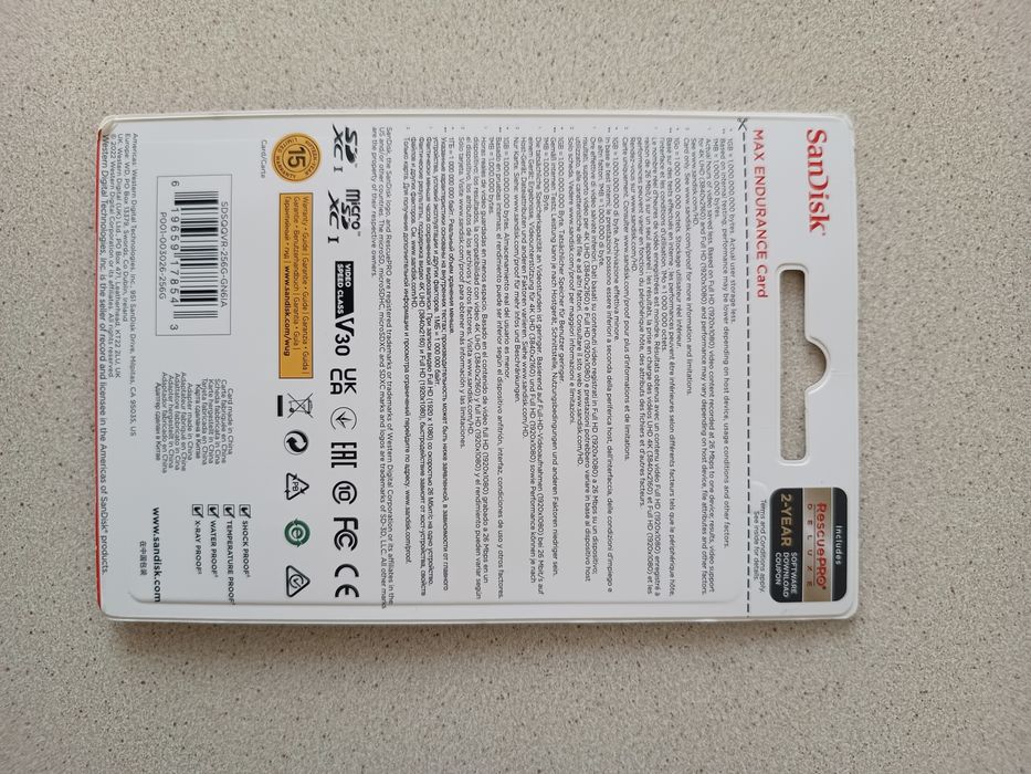 Karta pamięci 256 GB SanDisk z adapterem
