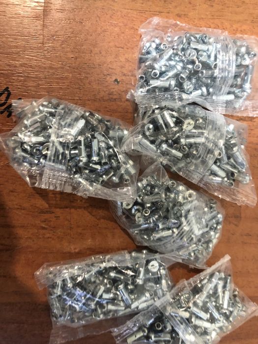 Нипеля для спицы 14G , хром. Длина 12 мм