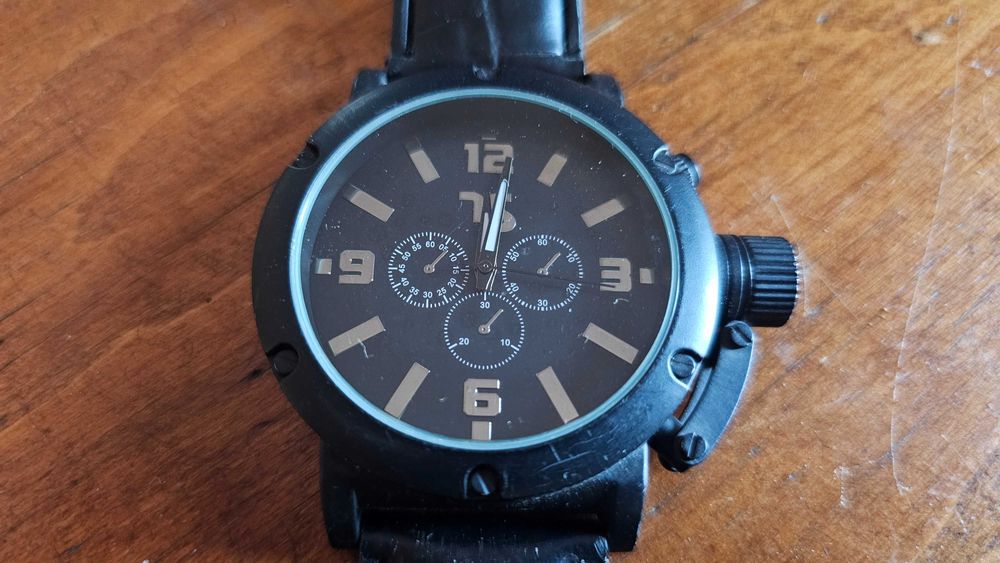 Zegarek męski TS chyba chińczyk jakiś duża tarcza czarny