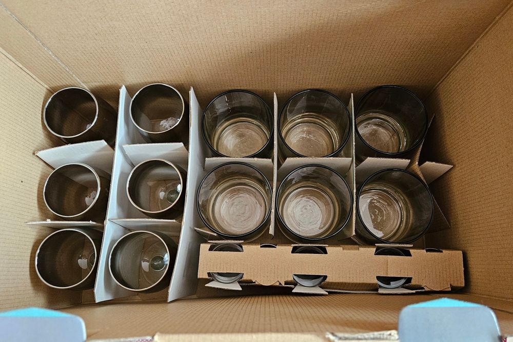 Szklanki, kieliszki, lampki do wina, literatki Zestaw Krosno