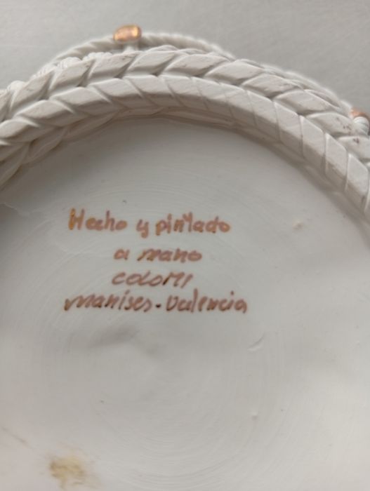 Stara ,mala patera porcelana Hiszpania