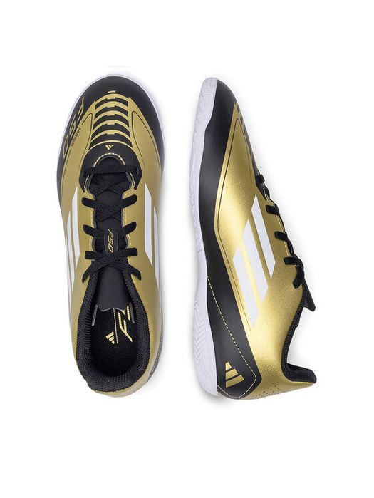 ADIDAS F50 CLUB IN J MESSI * dziecięce złote halówki * IG9326 * r. 30 1/2