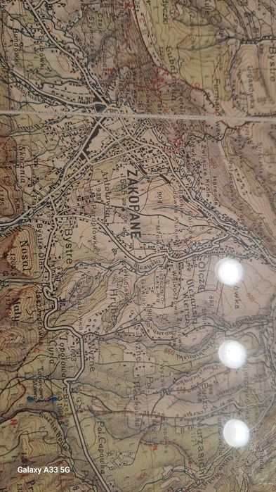 Stara mapa Zakopane Podhale Nowy Targ Rabka itd...