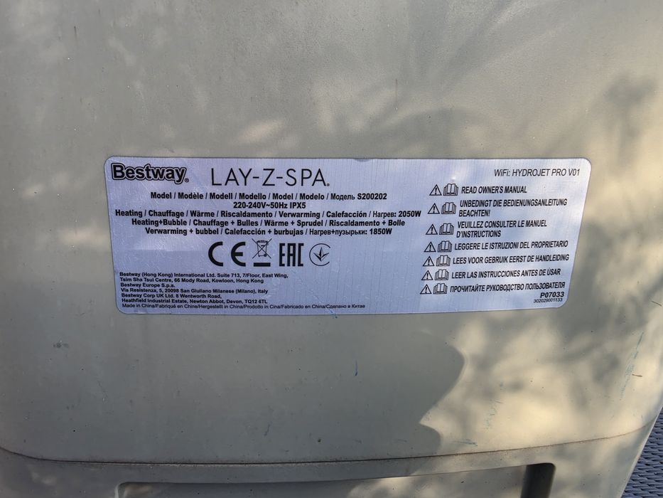 Pompa do jacuzzi Bestway Lay-Z-Spa
