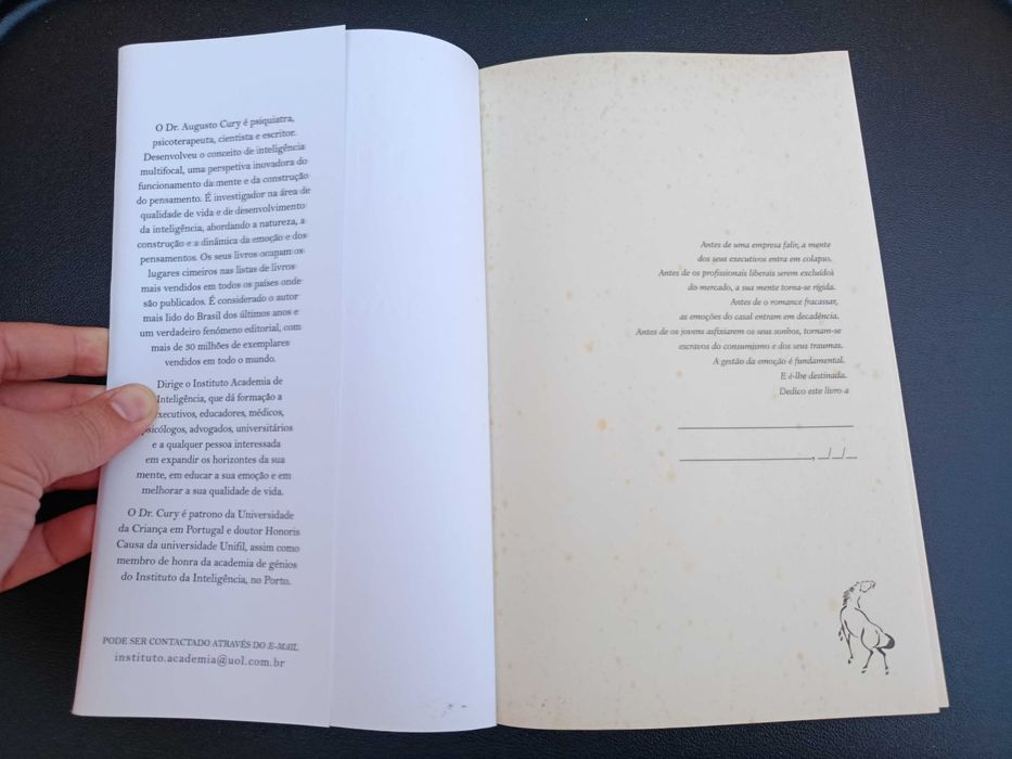Livro "Gestão da Emoção", Augusto Cury