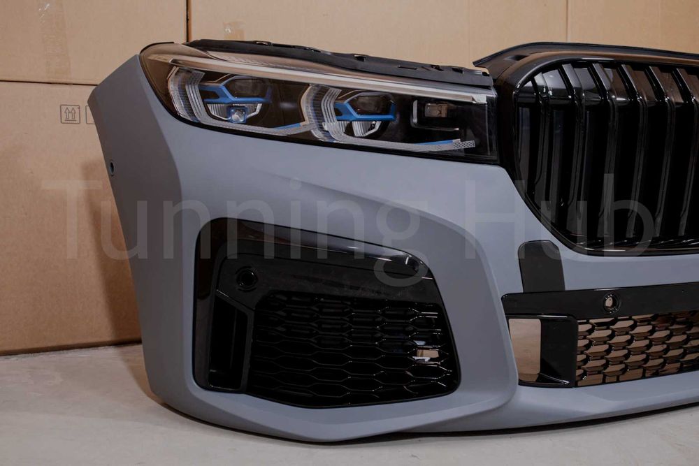 РЕСТАЙЛІНГ G12 Комплект рестайлінг з оптикою для BMW 7 Series G11 G12 (2015-2019) обвіс Стиль M-Paket 760i 760 Чорний Black Shadow Line