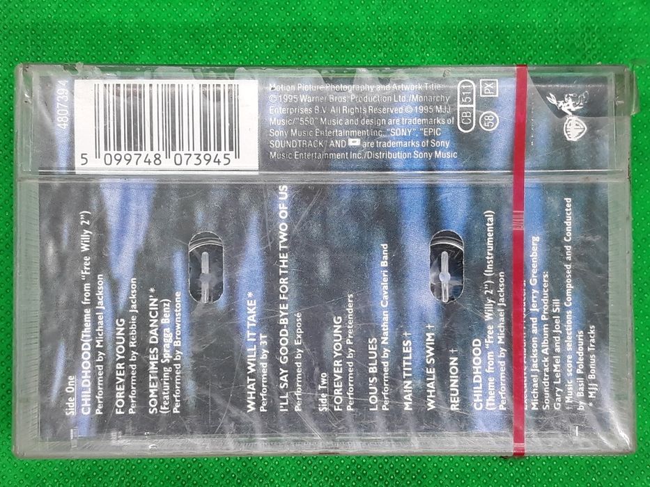 Kaseta Free Willy 2 OST 1995r. Folia