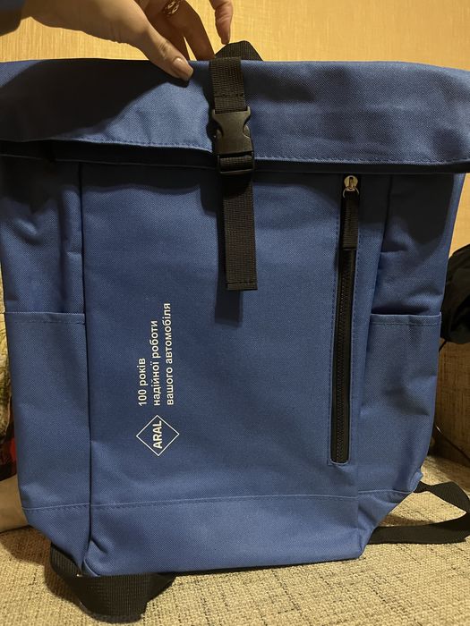 Синій  новий потфель ARAL