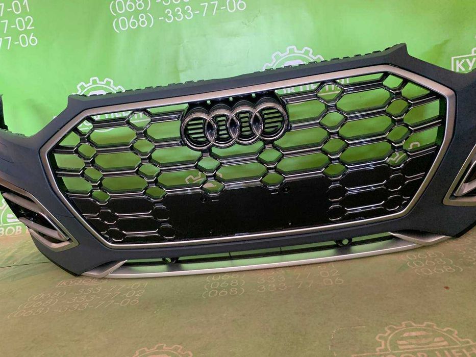 Бампер передній в зборі Audi Q5 80A 2020 2021 2022 2023 рестайл Ауді Q5 Ку5 передний бампер комплект