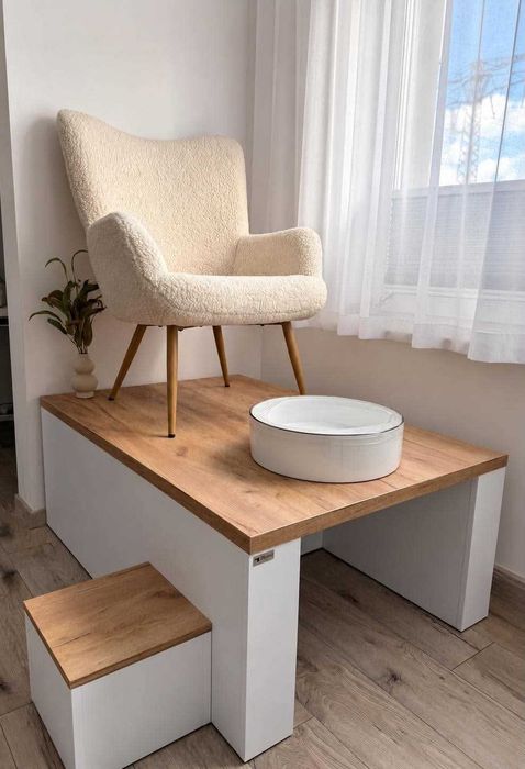 Podest do Pedicure z wnęką na nogi PROMOCJA | Jomi Meble NOWY WODOODPORNY!