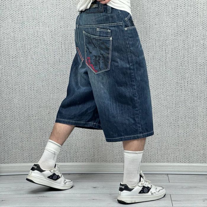 Шорты Vintage Karl Kani карл кани винтаж бегги скейт шорти джинсові