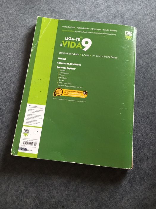 Liga-te à Vida 9 - Livro e Caderno Actividades Ciências Naturais 9° Ano