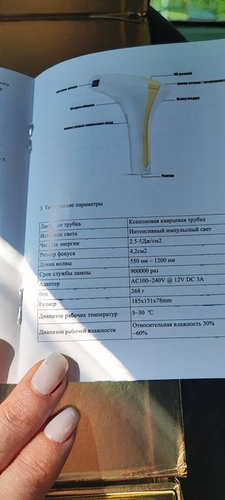 Лазерний епілятор з IPL (ліфтинг+регенерація шкіри+боротьба з акне)