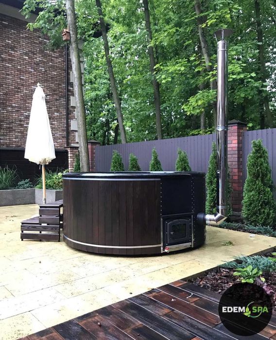 Офуро на дровах. Карпатський чан. Джакузи на дровах. Спа вдома