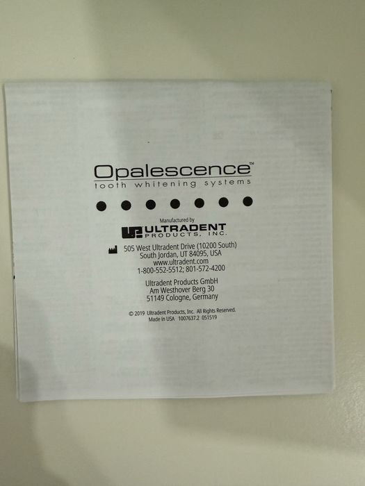 Bisnagas de branqueamento Opalescence 16%