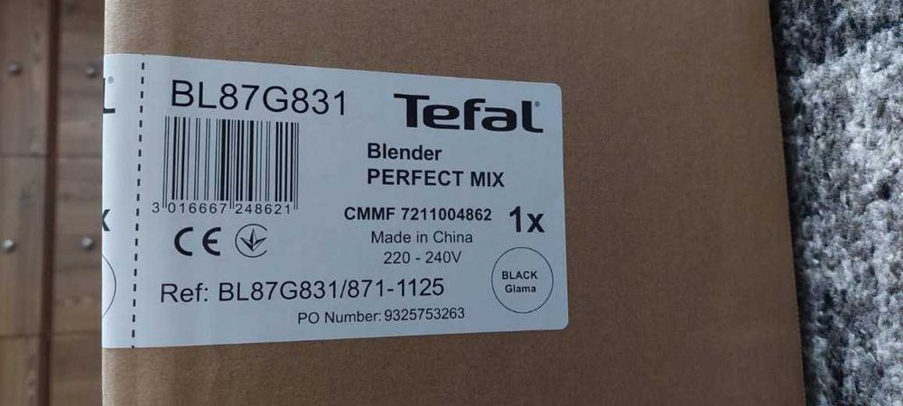 Blender kielichowy TEFAL BL87G PerfectMix +1 bidon, nówka, gwarancja!