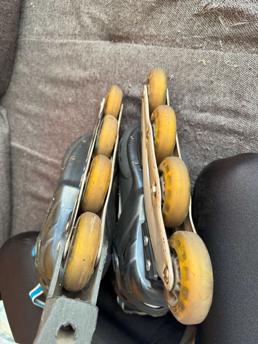 Rolki, 38, damskie, męskie, niebieskie, białe, Action, unisex