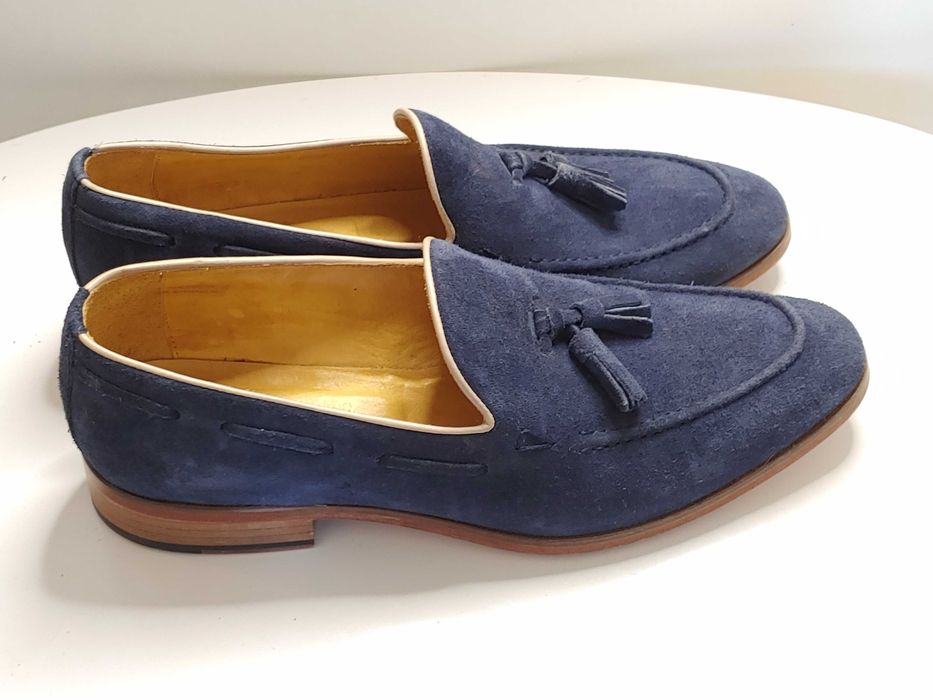 Элегантные мужские туфли лоферы с кисточками Sarar, полностью из кожи