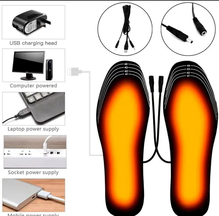 Устілки для взуття з підігрівом