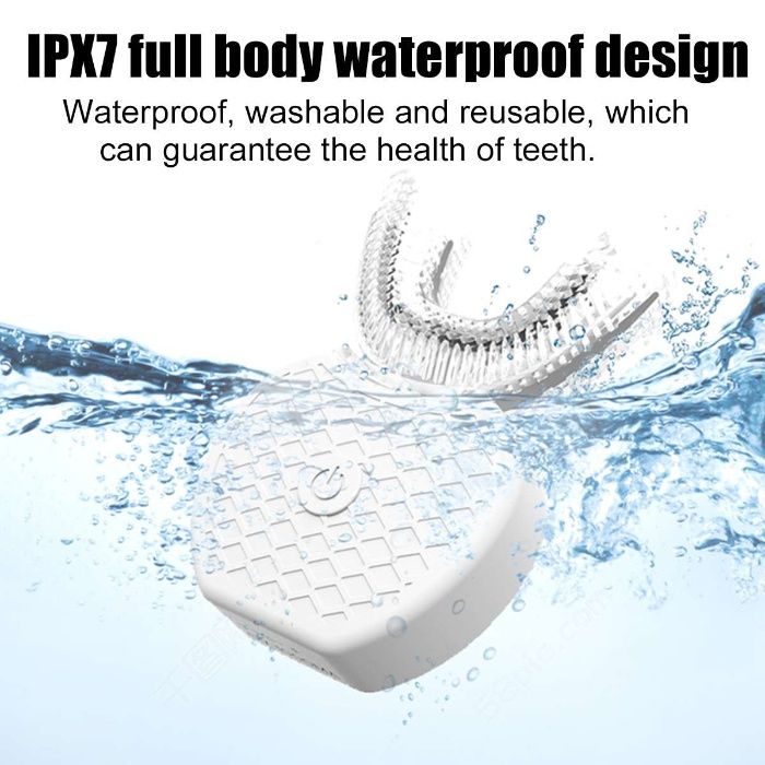 Aparelho de lavar dentes branco