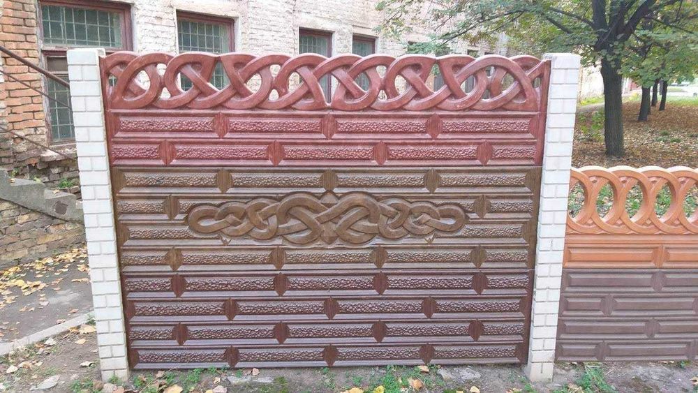 Глянцеві паркани "Граніліт" (під мармур) доставка, установка