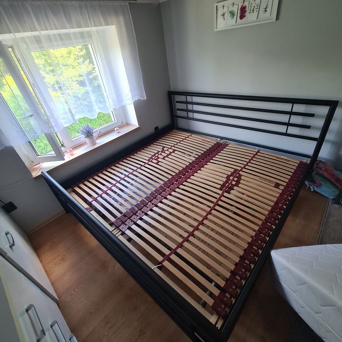 Solidne łóżko 200x200! Stelaż!