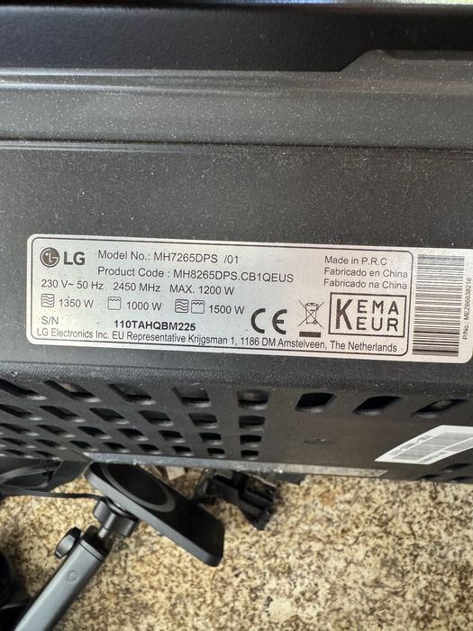 Microondas LG MH7265DPS
