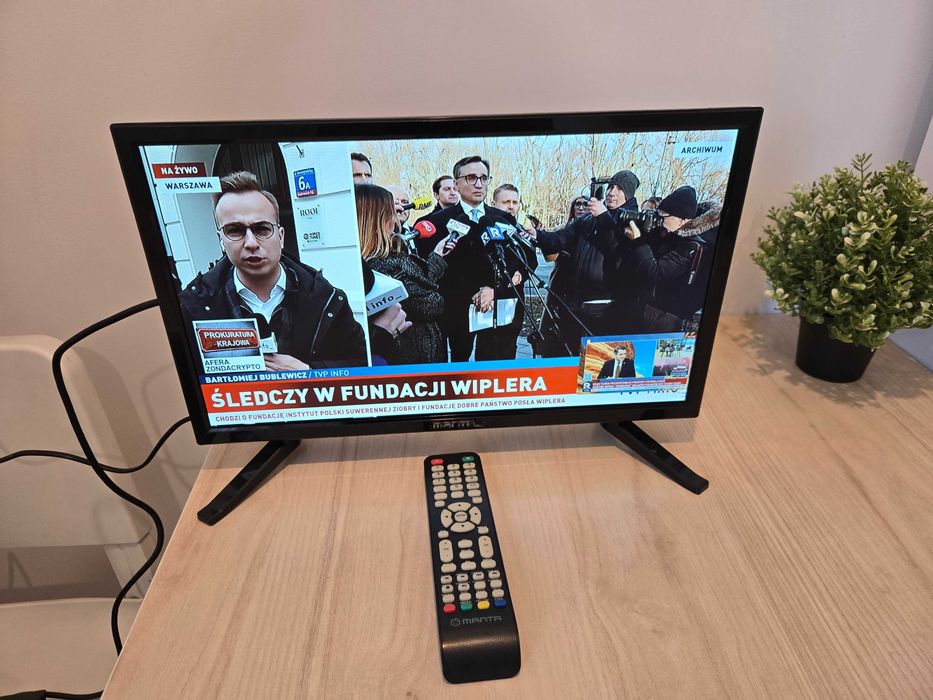 Telewizor Manta 19LHN38L || 19'', DVB-T2 HEVC H.265, HDMI; do ZK/AŚ
