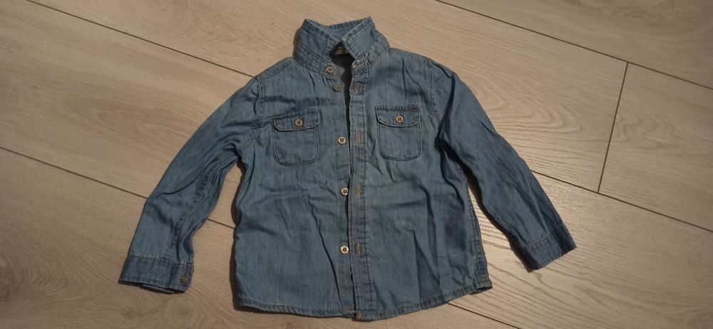 Koszula jeansowa r. 80