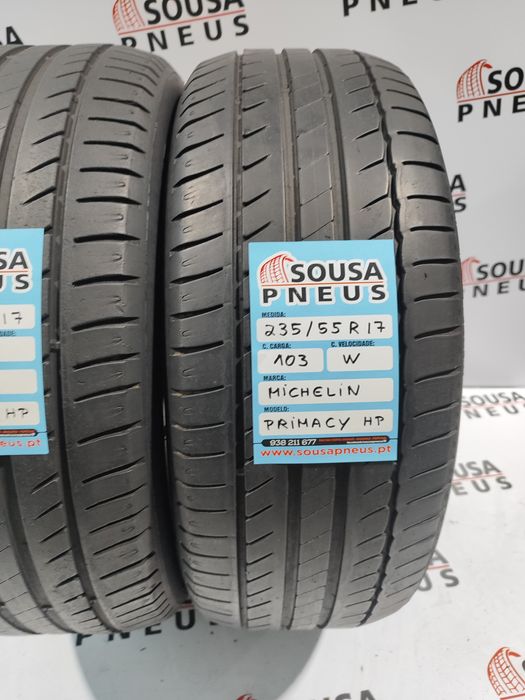 2 pneus semi novos 235-55R17 Michelin - Oferta dos Portes