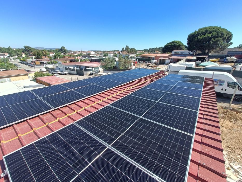 Kit solar completo com Instalação, Inversor deye 6kw+Bateria 16kw+8paineis solares 605w