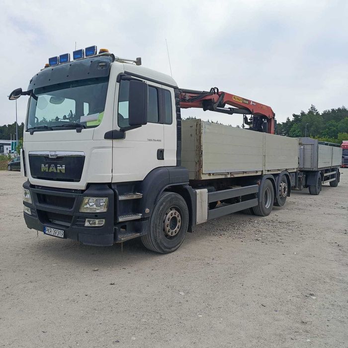 MAN TGS 26.400 Skrzynia Burtowy 6x2 z HDS PALFINGER | Stan BDB, rok 2014