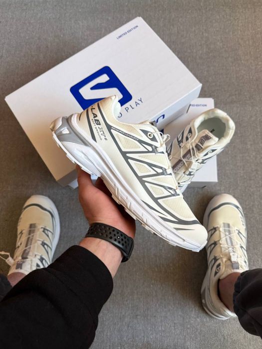 ТОП! Кросівки Чоловічі Salomon XT-6 S-LAB Soft Ground Beige White Gray 41 42 43 44 45