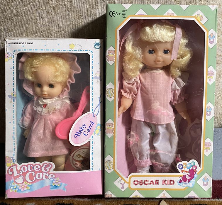 Bonecas de colecção ainda na caixa