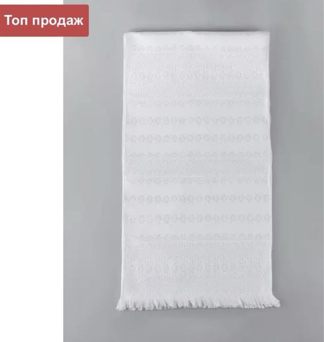 Обрядовий рушник білий лляний вишитий