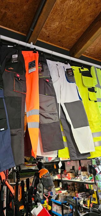 SPODNIE ROBOCZE DO PASA odblaskowe żółte Proteus spodnie BHP