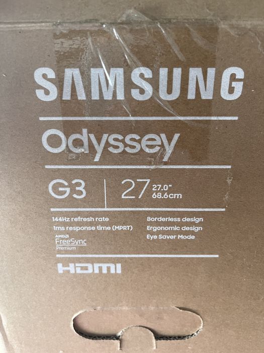 Samsung Odyssey G3 27” (144 Гц, FreeSync) гровий монітор