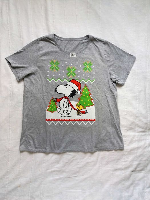 damski świąteczny t-shirt xxl plussize święta bożego narodzenia