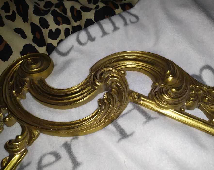 Stara Antyczna Solidna Rama Lustro Mosiężna Unikat Okazja