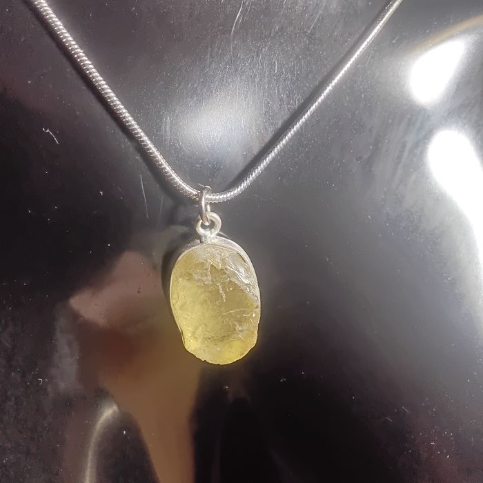 Fio de Prata com Citrino Natural