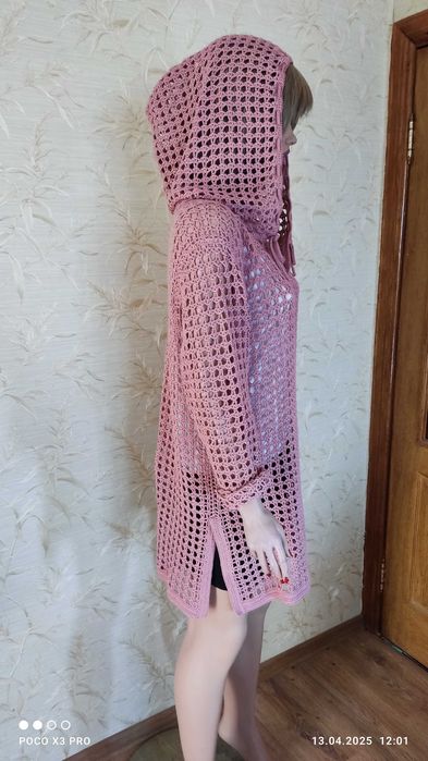 Туника-сетка с капюшоном. Єксклюзив. Новое.