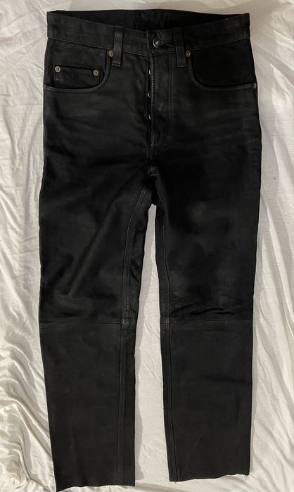 Штаны кожаные мотоштаны